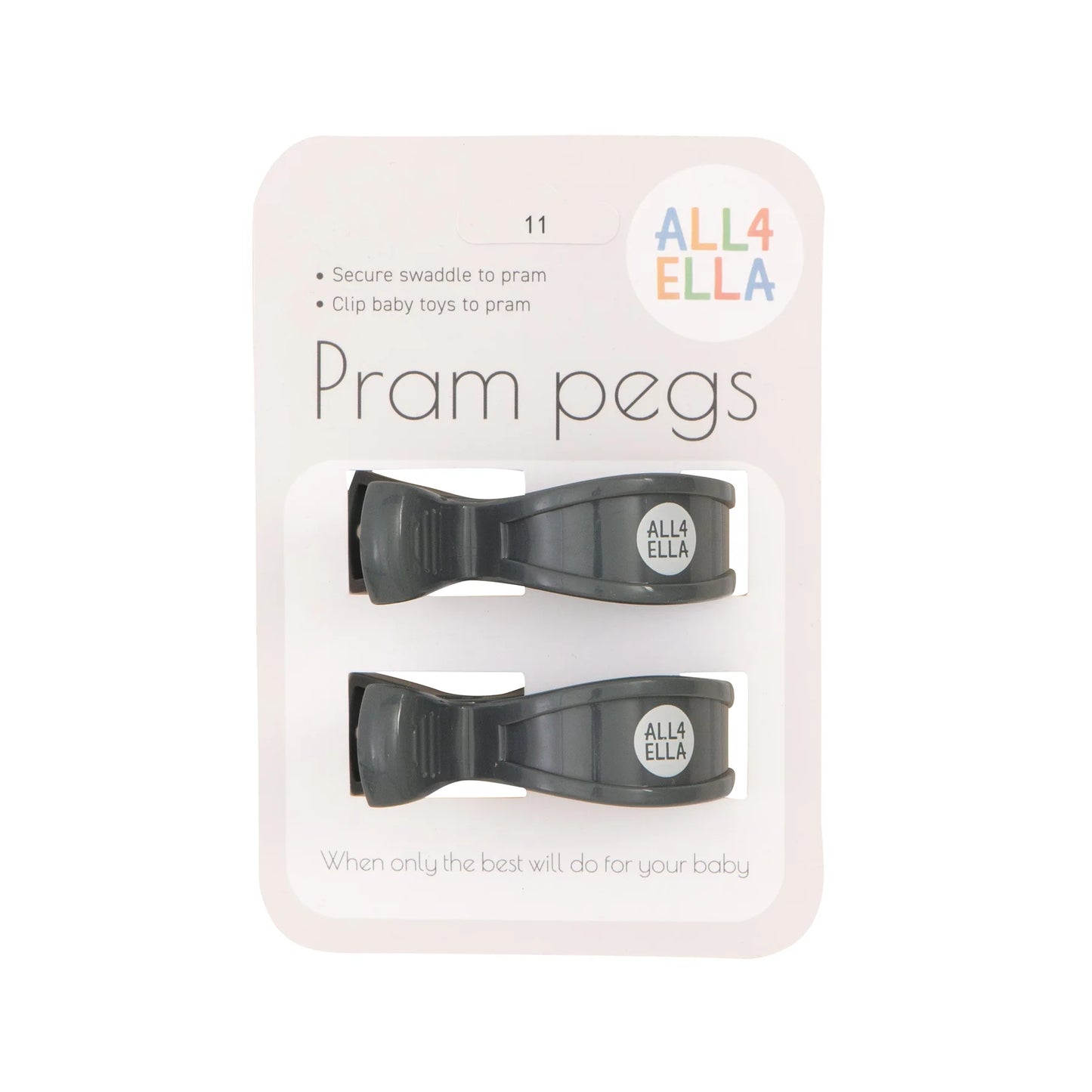 All 4 Ella Pram Pegs 2 Pack