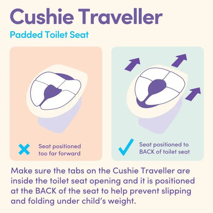 CUSHIE TRAVELLER FOLDING PADDED TOILET SEAT