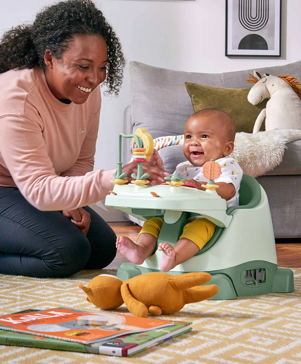 MAMAS & PAPAS 3IN1 FLOOR & BOOSTER SEAT W/ TRAY