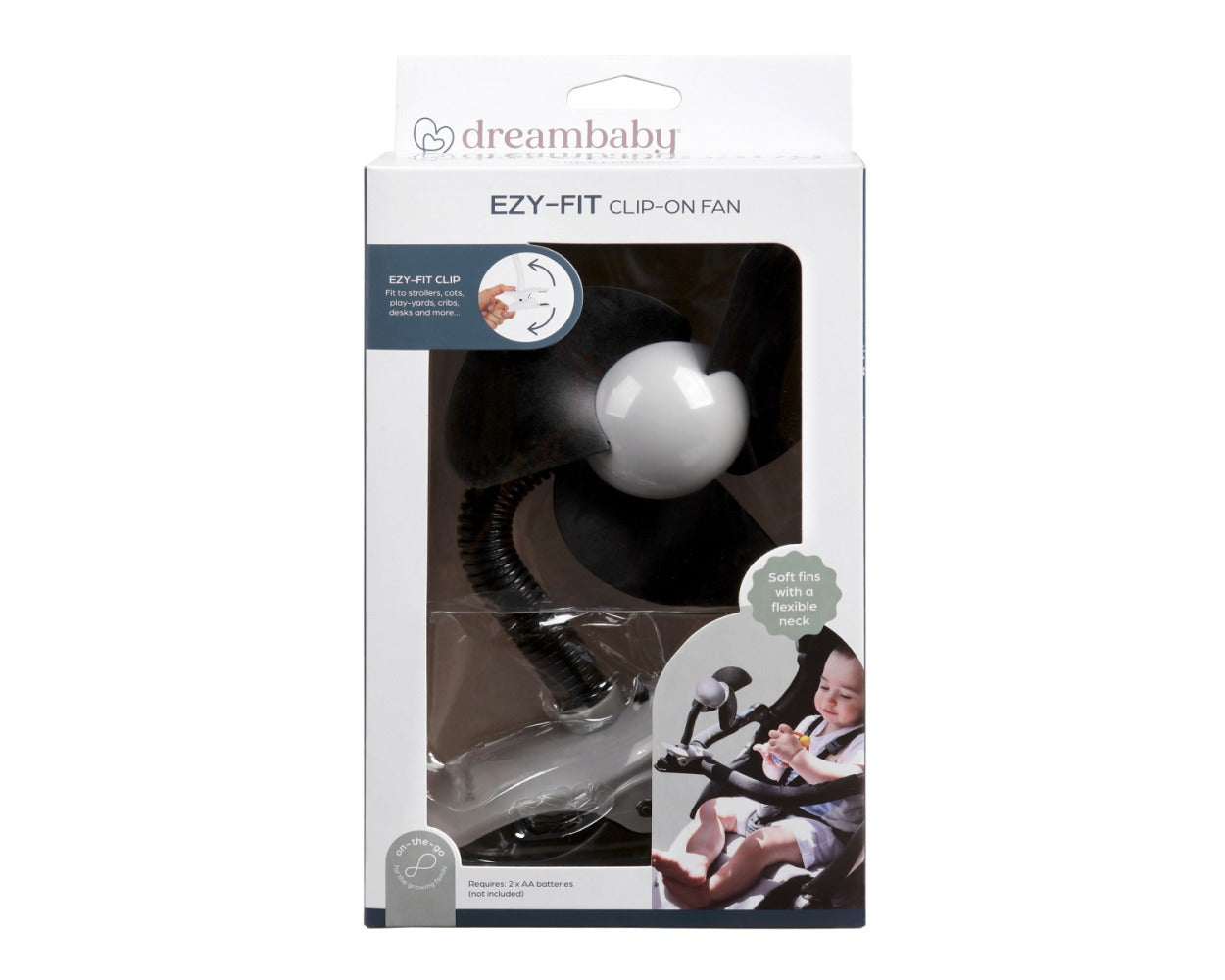 DREAMBABY EZY-FIT CLIP-ON STROLLER FAN