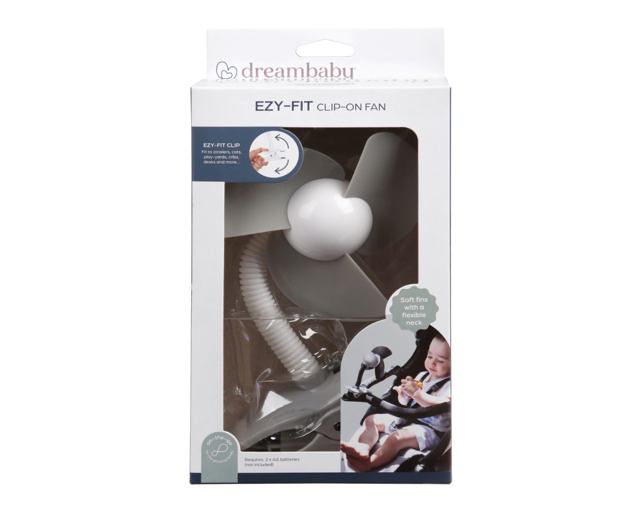 DREAMBABY EZY-FIT CLIP-ON STROLLER FAN