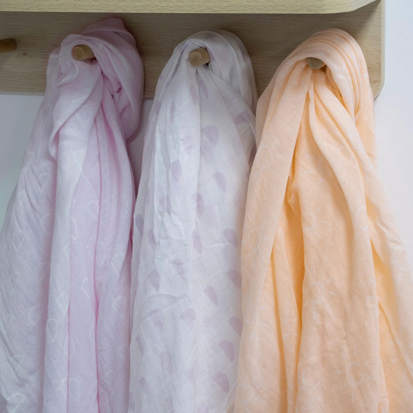 BUBBA BLUE NORDIC 3PK MUSLIN WRAPS
