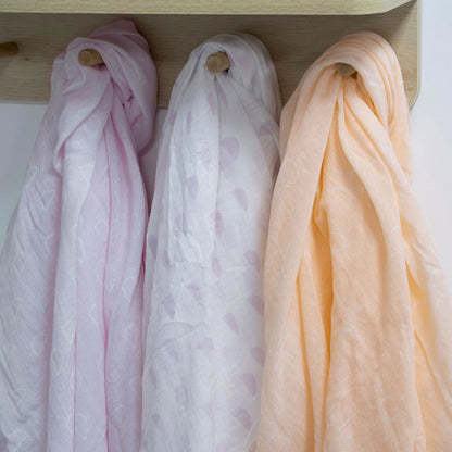 BUBBA BLUE NORDIC 3PK MUSLIN WRAPS