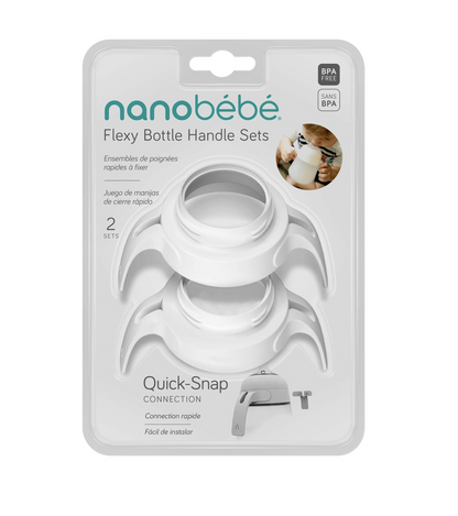 NANOBEBE FLEXY SILICONE BOTTLE HANDLE SET