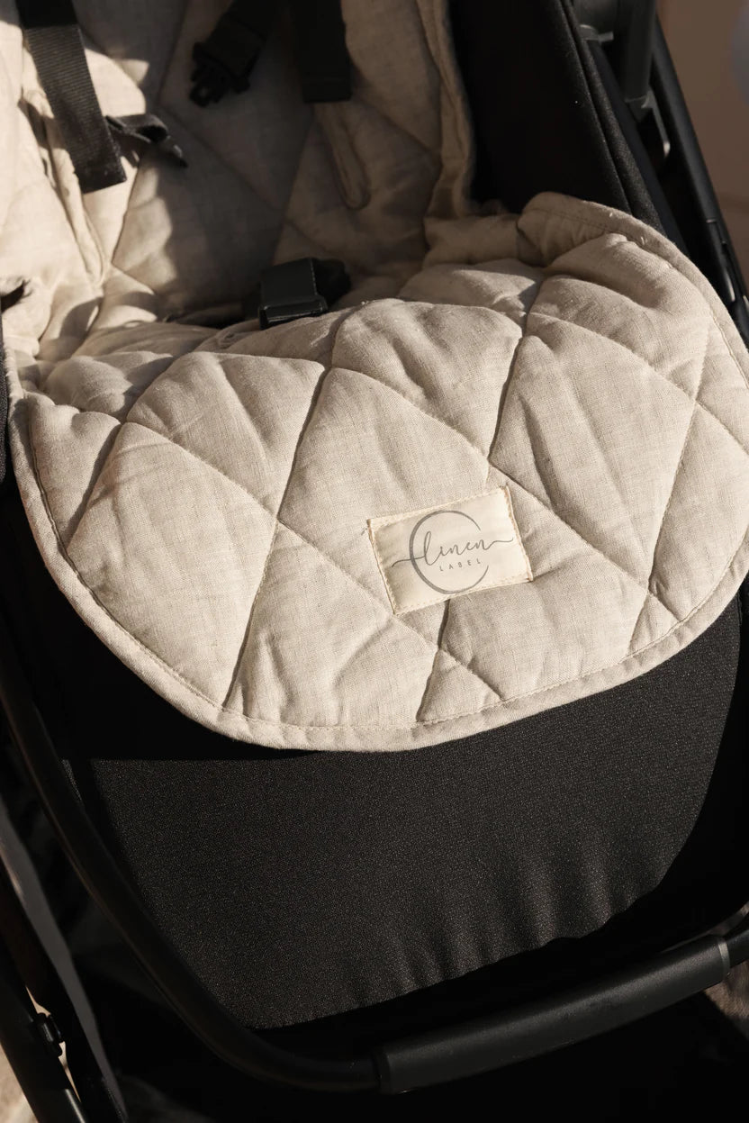 LINEN LABEL PRAM LINER