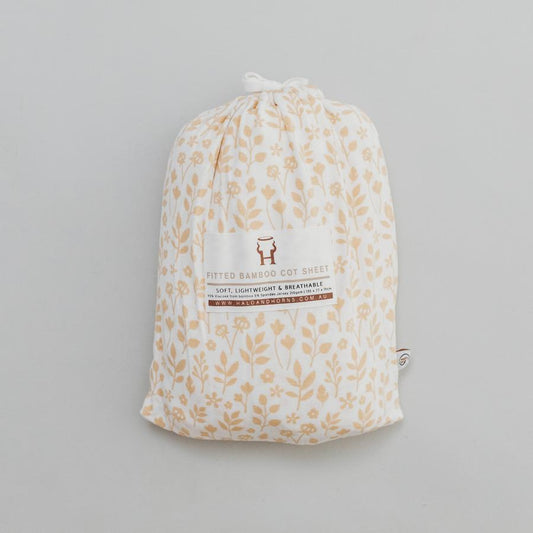 BAMBOO COT FITTED SHEET