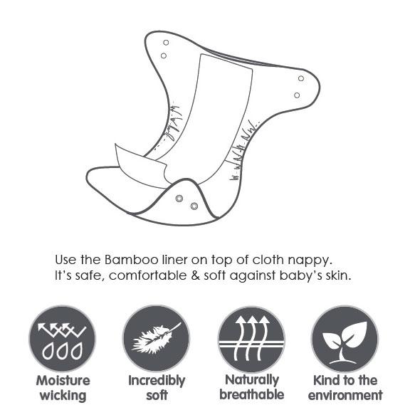BAMBOO TOWELLING NAPPIES 8 PACK