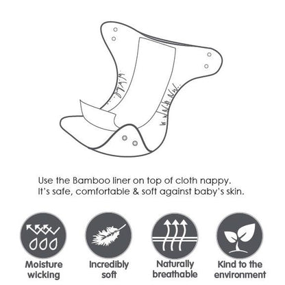 BAMBOO TOWELLING NAPPIES 8 PACK
