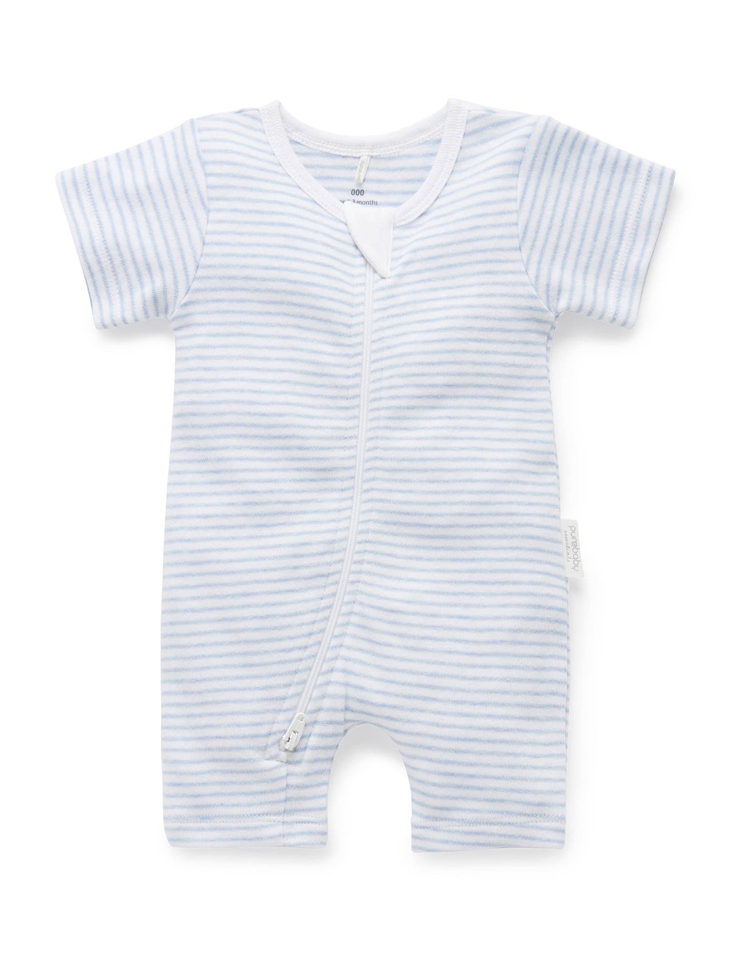 S/S Short Leg Zip Growsuit