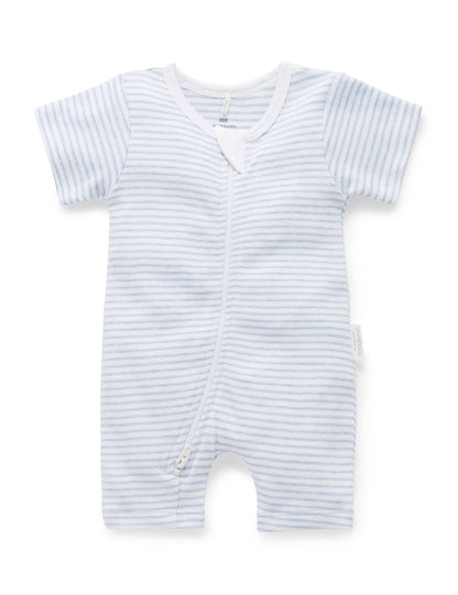 S/S Short Leg Zip Growsuit