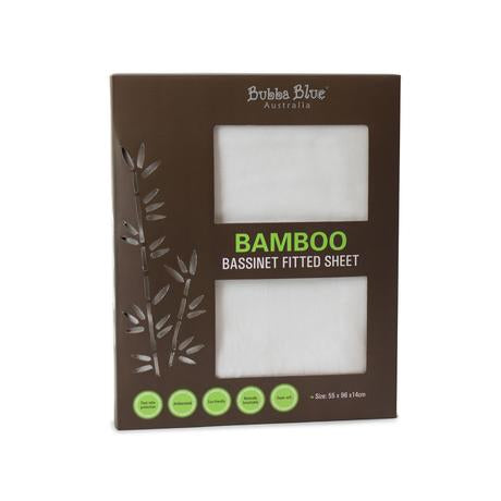 Bubba Blue Bamboo Bassinet Fitted Sheet