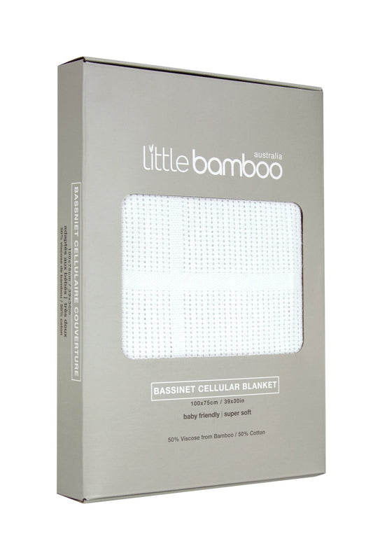 Little Bamboo Bassinet/Cradle Cellular Blanket New