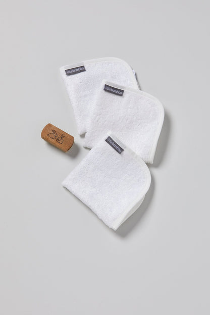 LITTLE BAMBOO TOWELLING WASHERS 3PK