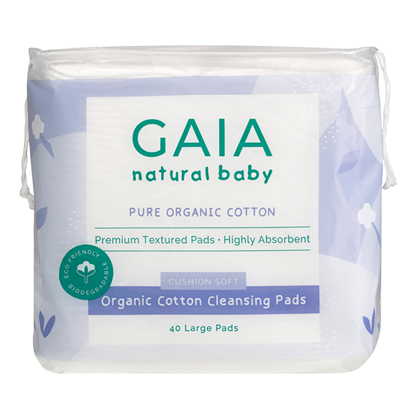 GAIA ORGANIC COTTON PADS 40 Pack