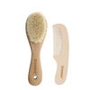 HAAKAA GOAT WOOL WOODEN BABY HAIR BRUSH & COMB SET