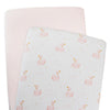 Jersey Bassinet 2 Pack Fitted Sheets