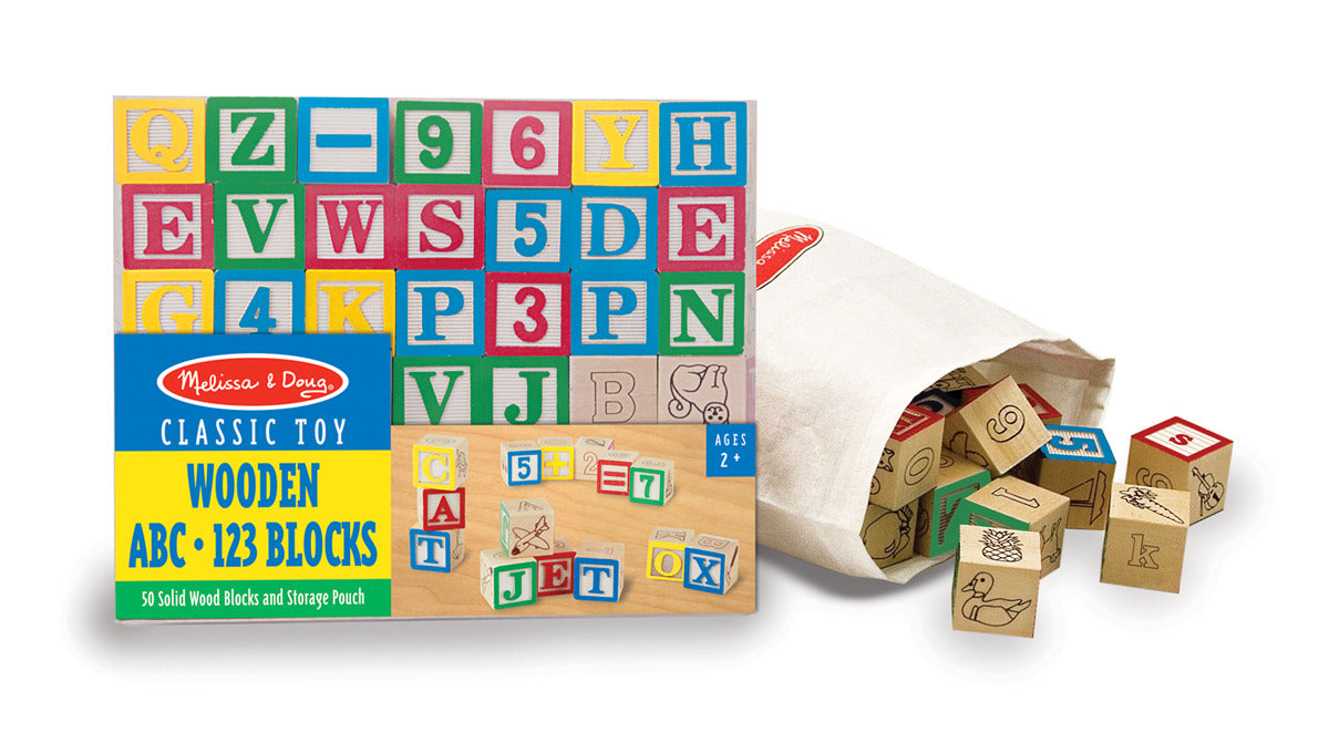 Melissa & Doug Wooden ABC Blocks