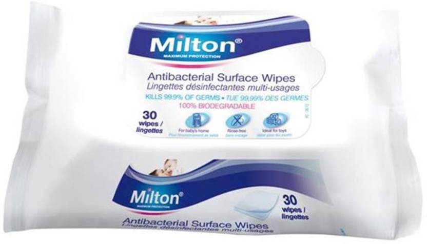 Milton Antibacterial Surface Wipes 30Pack