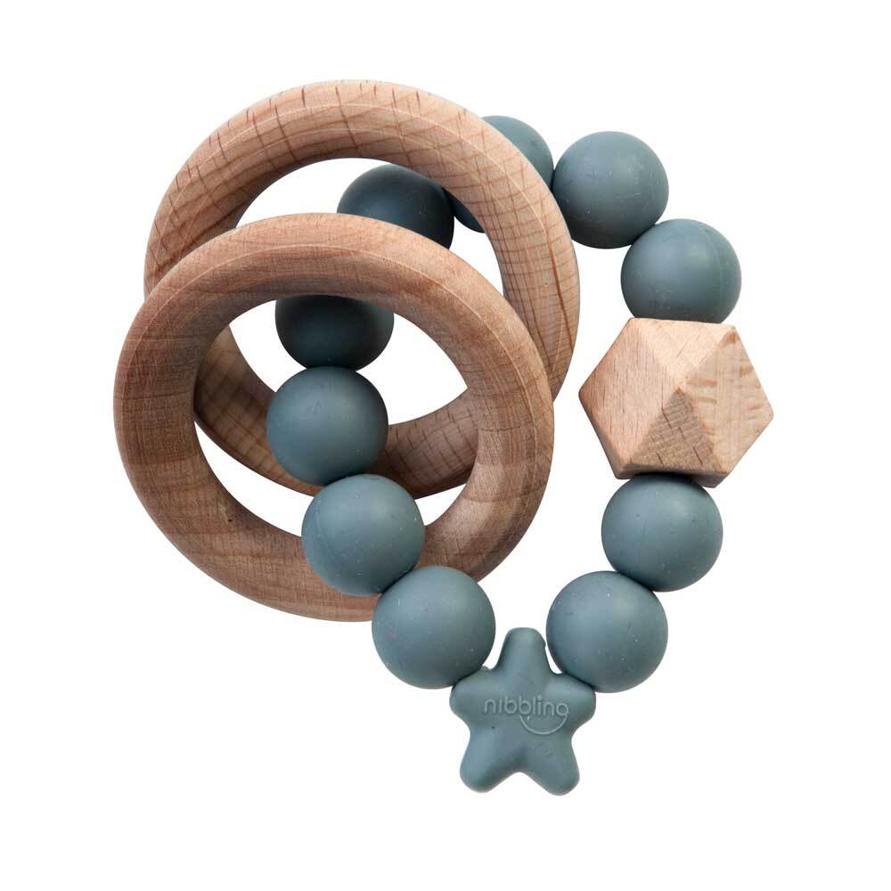 NIBBLING STELLAR NATURAL WOOD TEETHING TOY