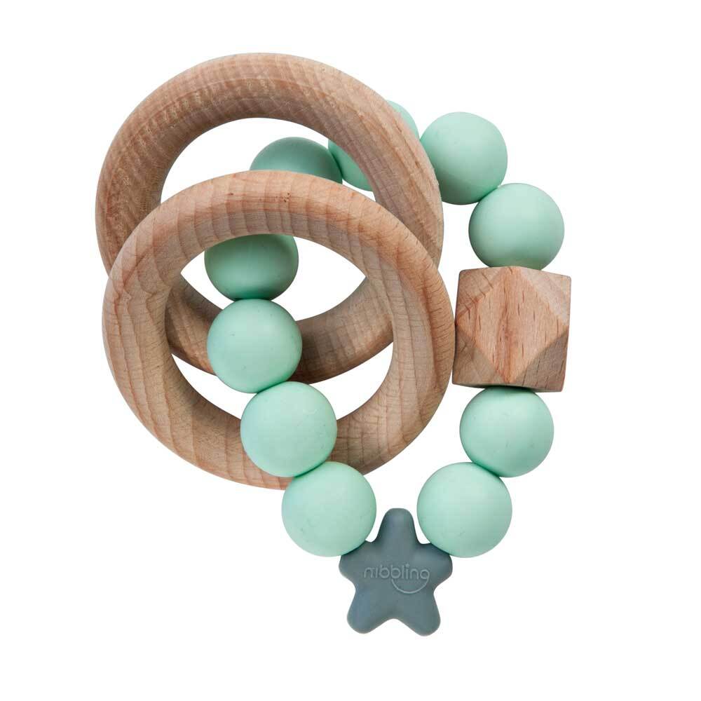 NIBBLING STELLAR NATURAL WOOD TEETHING TOY
