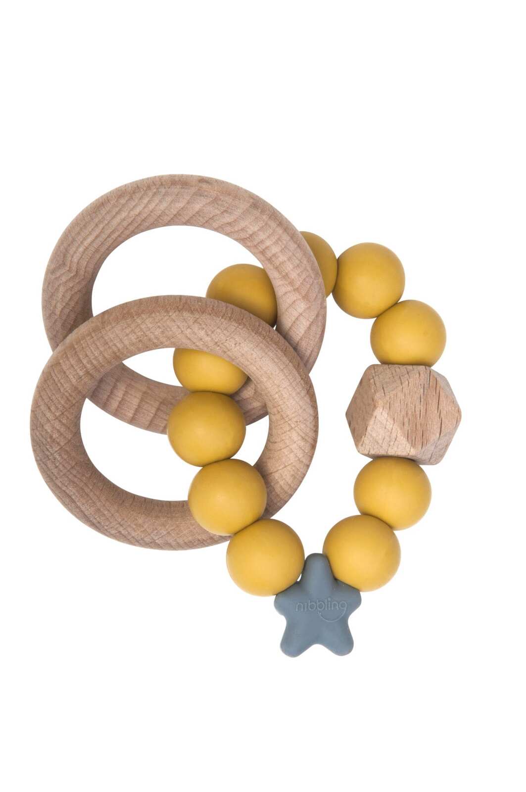 NIBBLING STELLAR NATURAL WOOD TEETHING TOY