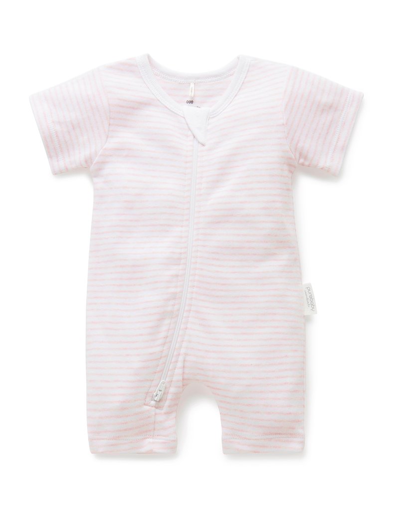 S/S Short Leg Zip Growsuit