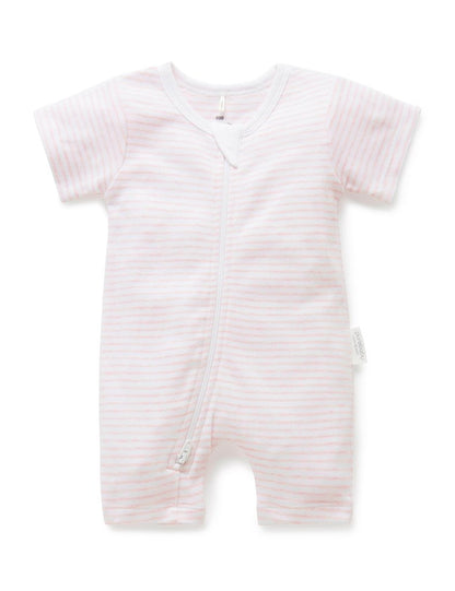 S/S Short Leg Zip Growsuit