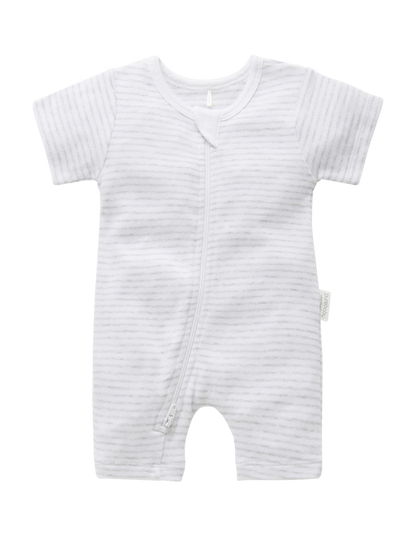S/S Short Leg Zip Growsuit