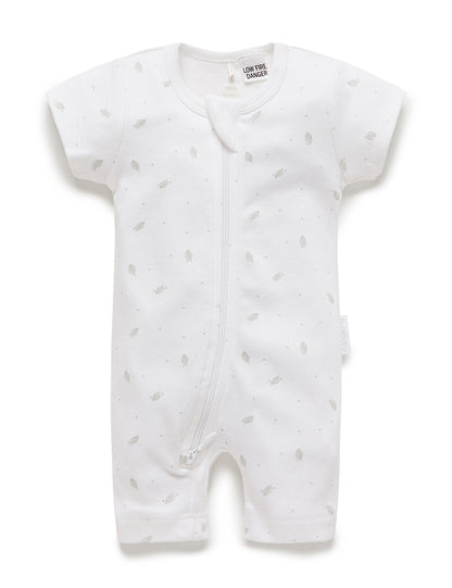 S/S Short Leg Zip Growsuit