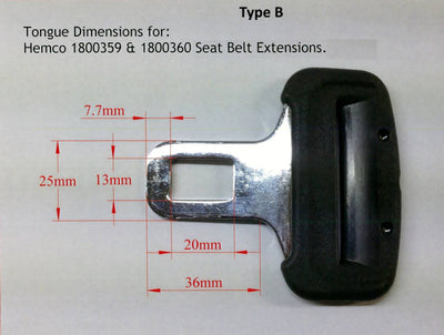 Seat Belt Extender Type B