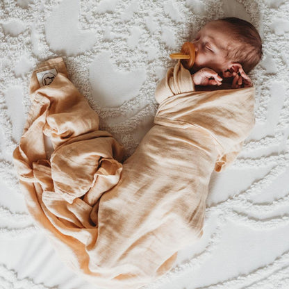 BABY SWADDLE WRAP ORGANIC BAMBOO MUSLIN