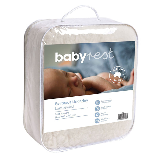 Lambswool Portable Cot Underlay
