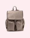 OiOi FAUX LEATHER NAPPY BACKPACK