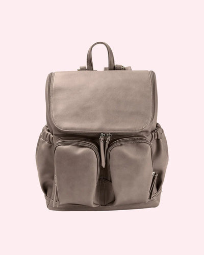 OiOi FAUX LEATHER NAPPY BACKPACK