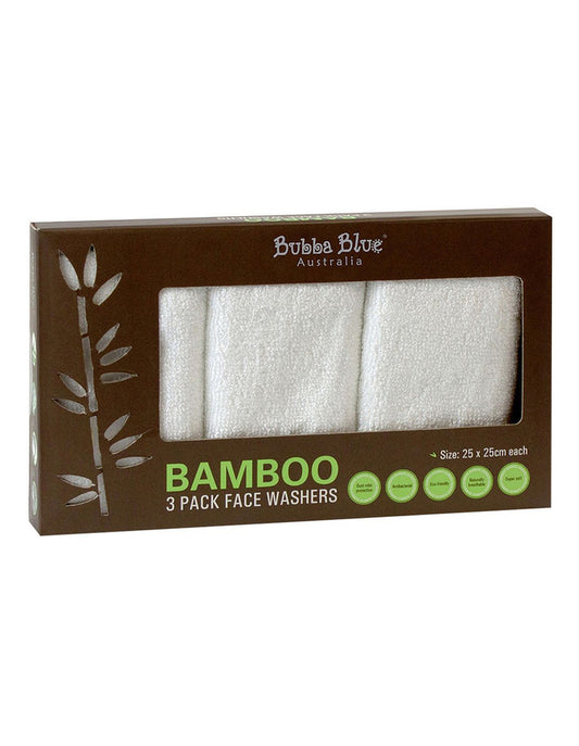 Bubba Blue 3 Pack Face Washers