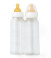 Glass Bottle 2 Pack with Rubber Teats