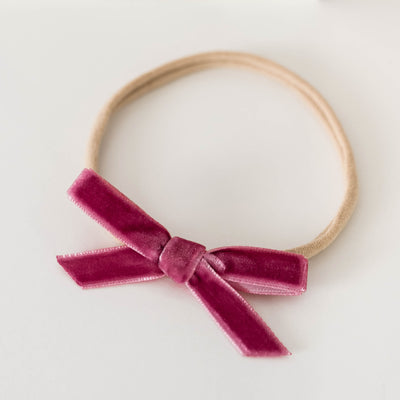 Petit Velvet Bow Headband