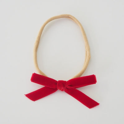 Petit Velvet Bow Headband